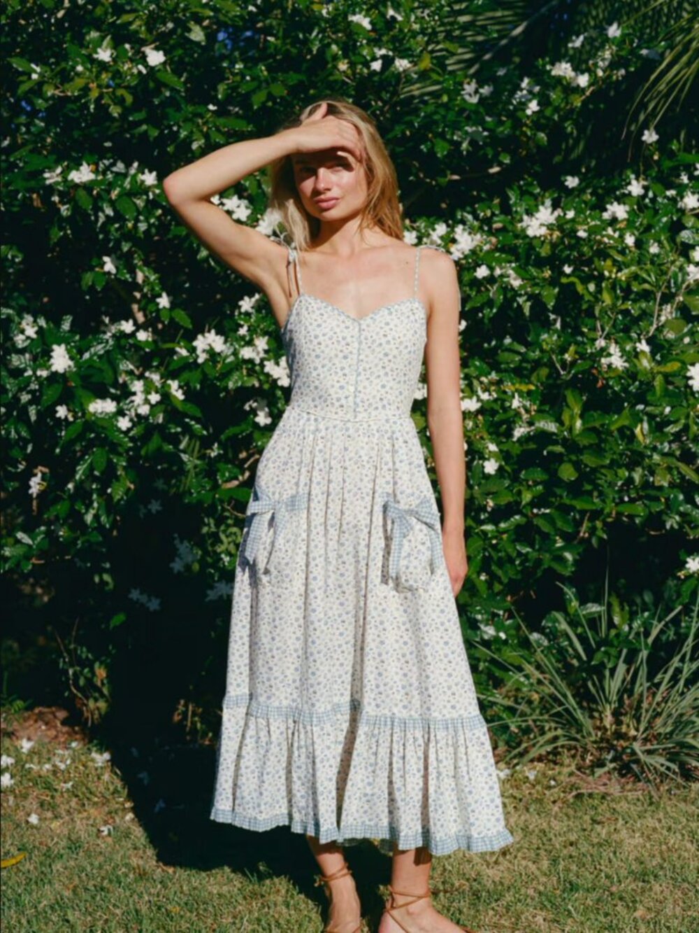 Christy Dawn Lia Dress in Bleu Tulips Size M